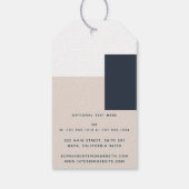 Moderne Geometrische Custom Business of Boutique L Cadeaulabel (Achterkant)