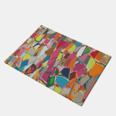 Moderne geometrische deco voor kunst Meerkleurige  Deurmat (Schuin)
