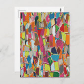 Moderne geometrische deco voor kunst met meerdere  briefkaart (Voorkant / Achterkant)