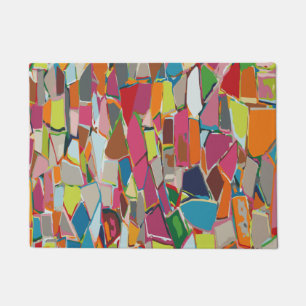 Moderne geometrische deco voor kunst met meerdere deurmat
