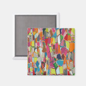 Moderne geometrische deco voor kunst met meerdere  magneet (Voorkant / Achterkant)