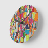 Moderne geometrische deco voor kunst met meerdere  ronde klok (Hoek)