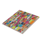 Moderne geometrische deco voor kunst met meerdere  tegeltje (Zijkant)