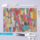 Moderne geometrische deco voor kunst met meerdere  tissuepapier (Craft)