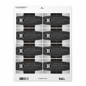 Moderne geometrische designretouradres etiket (Full Sheet)