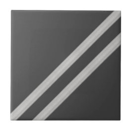 Moderne geometrische diagonale antraciet tegeltje