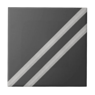 Moderne geometrische diagonale antraciet tegeltje