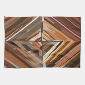 Moderne geometrische diamant achtergrond theedoek (Horizontaal)