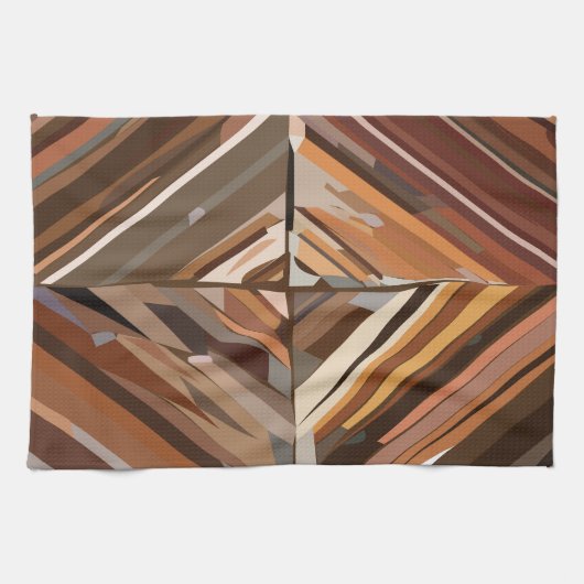 Moderne geometrische diamant achtergrond theedoek (Horizontaal)