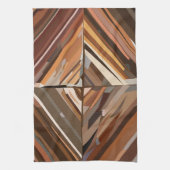 Moderne geometrische diamant achtergrond theedoek (Verticaal)