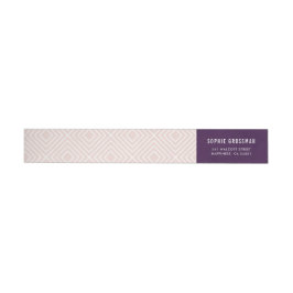 MODERNE GEOMETRISCHE diamanten patroon aubergine b