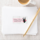 Moderne geometrische dieper- en Shabby-Rozen Rusti Etiket (Insitu)