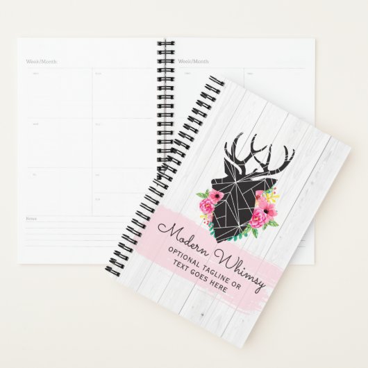 Moderne geometrische dieper- en Shabby-Rozen Rusti Planner (Display)