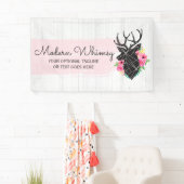 Moderne geometrische dieper- en Shabby-Rozen Rusti Spandoek (Insitu)