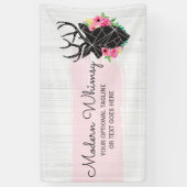 Moderne geometrische dieper- en Shabby-Rozen Rusti Spandoek (Verticaal)