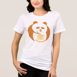 Moderne geometrische dierengrafiek Tri-Blend shirt