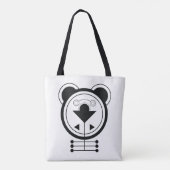 Moderne geometrische drakenzodiak tote bag (Achterkant)