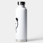 Moderne geometrische drakenzodiak waterfles (Links)