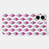 Moderne Geometrische Driehoek Patroon iPhone Case (Achterkant (horizontaal))