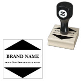 Moderne Geometrische Driehoek Zakelijk Logo Websit Rubberstempel (Gestempeld)