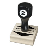 Moderne Geometrische Driehoek Zakelijk Logo Websit Rubberstempel (Stempel)