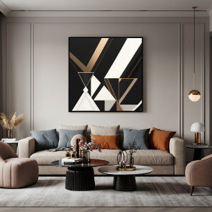 Moderne Geometrische Driehoeken Art Deco Poster