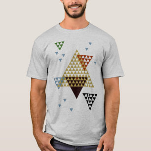 Moderne geometrische driehoeken en Abstracte vorme T-shirt