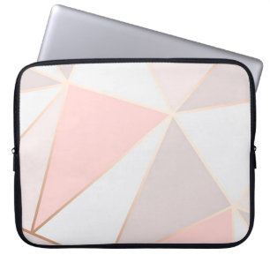 Moderne geometrische driehoeken laptop sleeve