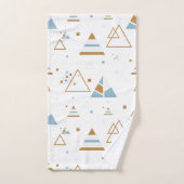 Moderne geometrische driehoeken naadloos patroon bad handdoek (Handdoek)