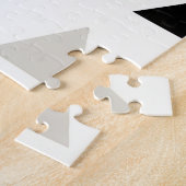 Moderne Geometrische Driehoeken Patroon Legpuzzel (Zijkant)
