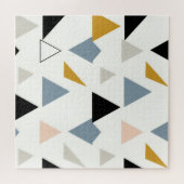 Moderne Geometrische Driehoeken Patroon Legpuzzel (Horizontaal)