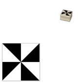 Moderne geometrische driehoeken Square Art Craft D Rubberstempel (Gestempeld)