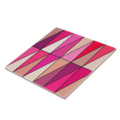 Moderne geometrische driehoeken, Violet, Roze en b Tegeltje (Zijkant)