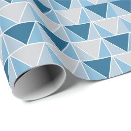 Moderne geometrische driehoekspatroon cadeaupapier