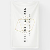 Moderne geometrische edelsteen spandoek (Verticaal)