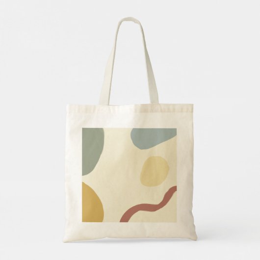 Moderne geometrische eenvoudige pastelkleuren tote bag (Achterkant)
