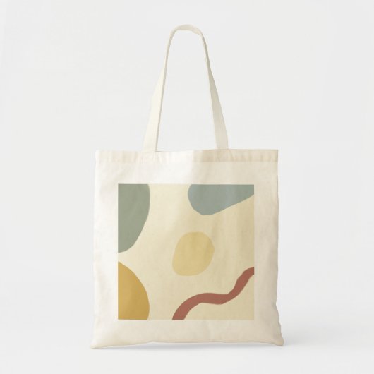 Moderne geometrische eenvoudige pastelkleuren tote bag (Voorkant)