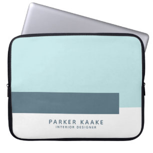 Moderne geometrische eenvoudige vormgeving laptop sleeve