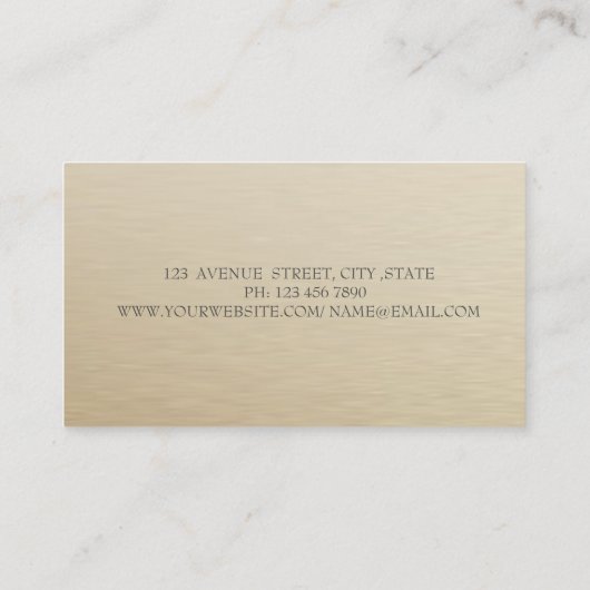 Moderne geometrische, elegante stijlvolle Lotus Visitekaartje (Achterkant)