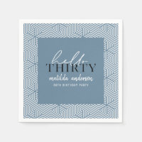 Moderne geometrische en script 30e verjaardag