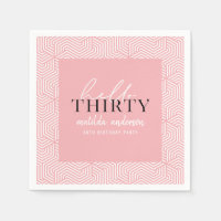 Moderne geometrische en script 30e verjaardag