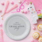 Moderne geometrische en scriptgraduatie-partij papieren bordje