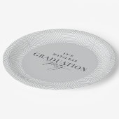 Moderne geometrische en scriptgraduatie-partij papieren bordje