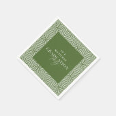 Moderne geometrische en scriptgraduatie-partij servet (Hoek)