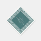 Moderne geometrische en scriptgraduatie-partij servet (Hoek)