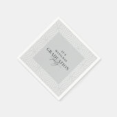 Moderne geometrische en scriptgraduatie-partij servet (Hoek)