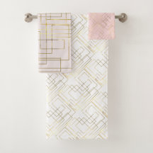 Moderne Geometrische Faux Gold Lines