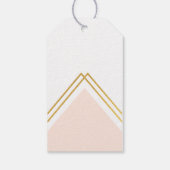 Moderne Geometrische Felicitaties Cadeaulabel (Achterkant)