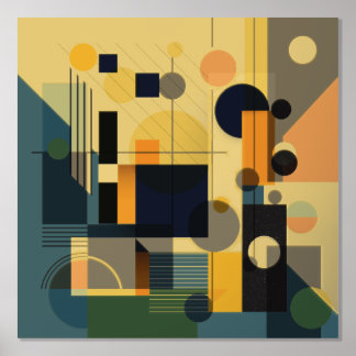 Moderne geometrische folie prints