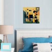 Moderne geometrische folie prints (Insitu (Slaapkamer))